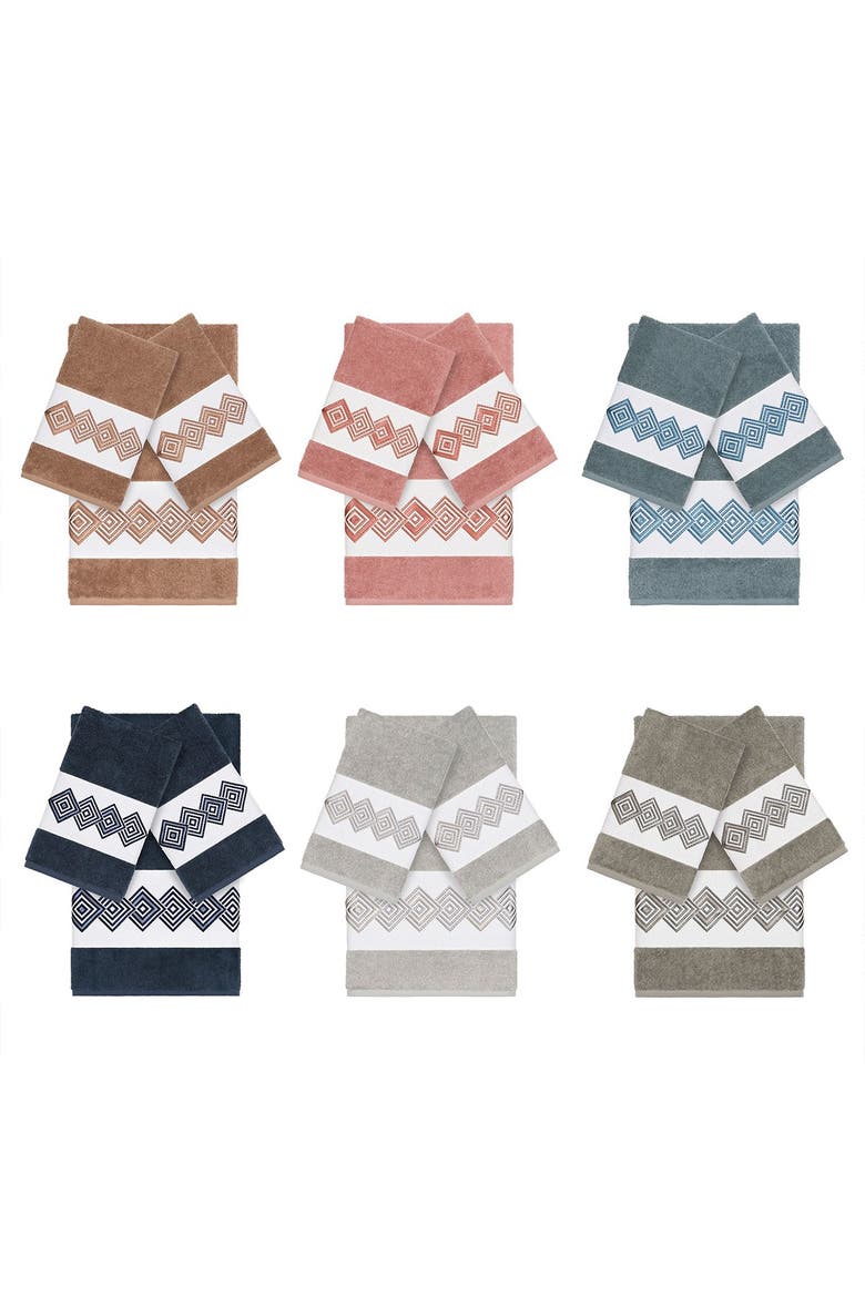 Noah 3-Piece Embellished Towel - Latte, Alternate, color, LATTE