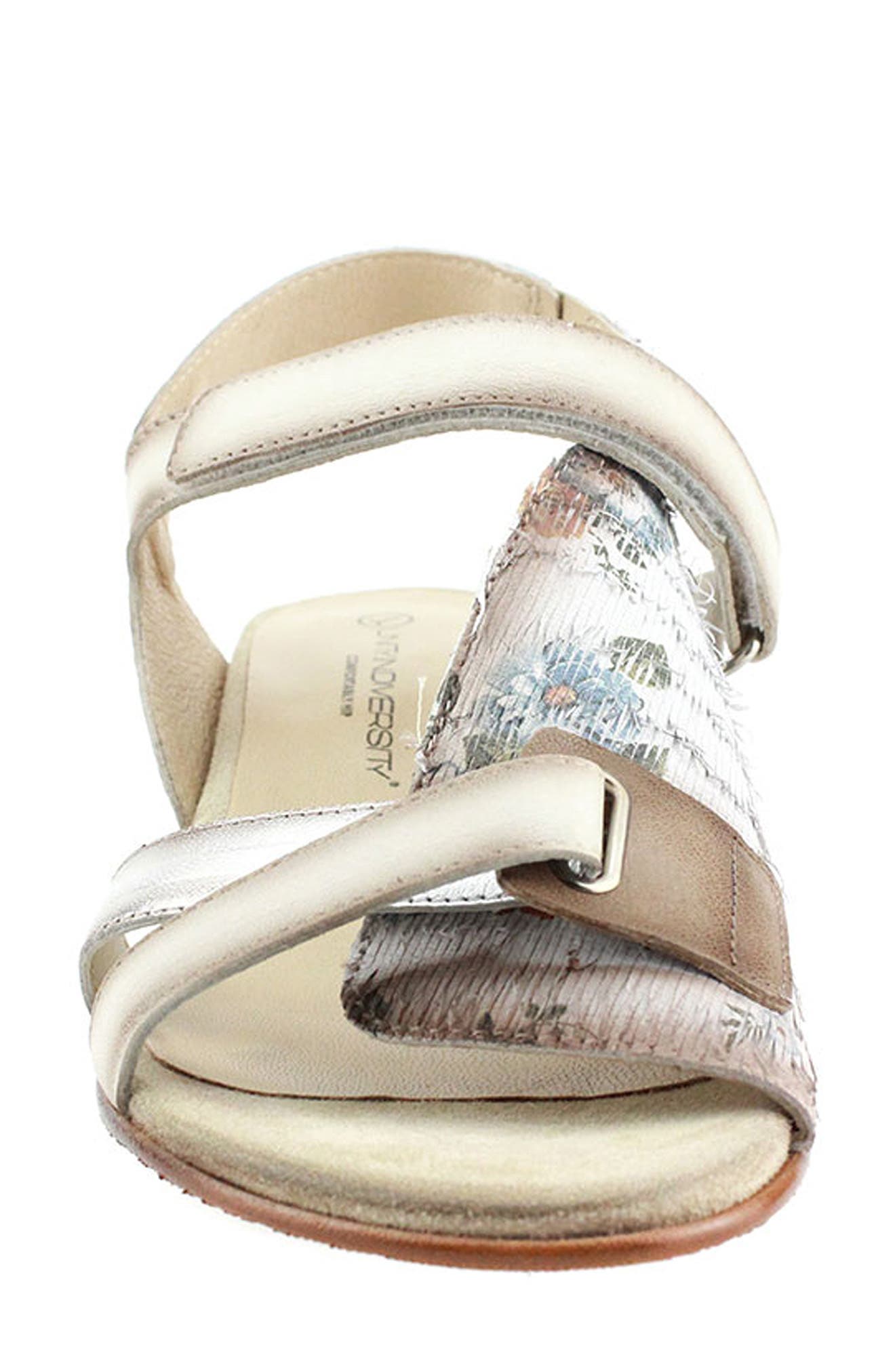 Saffi Slingback Sandal, Alternate, color, WHITE FLOWER LEATHER