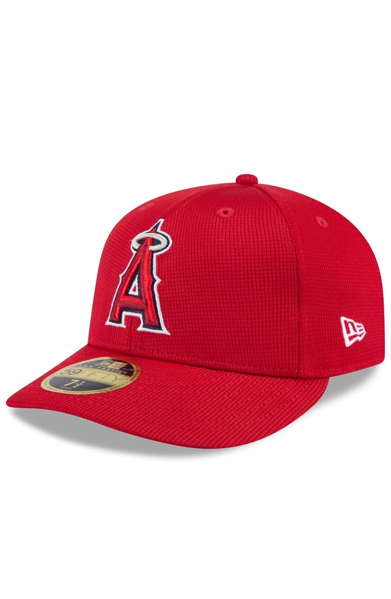 New Era Men's New Era Red Los Angeles Angels 2025 Spring Training Low Profile 59FIFTY Fitted Hat, Alternate, color, Red
