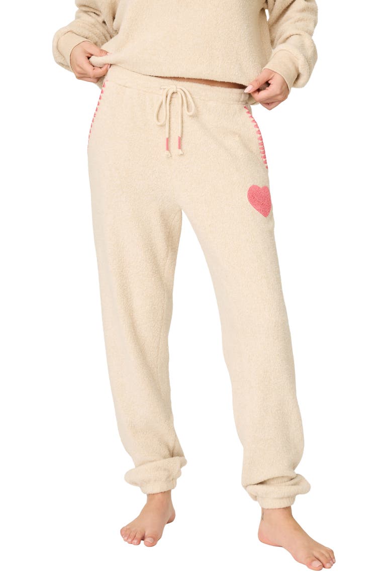 For the Mama Cotton Blend Pajama Pants, Main, color, LIGHT OATMEAL