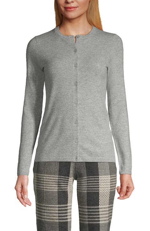 Lands' End Cashmere Cardigan Sweater