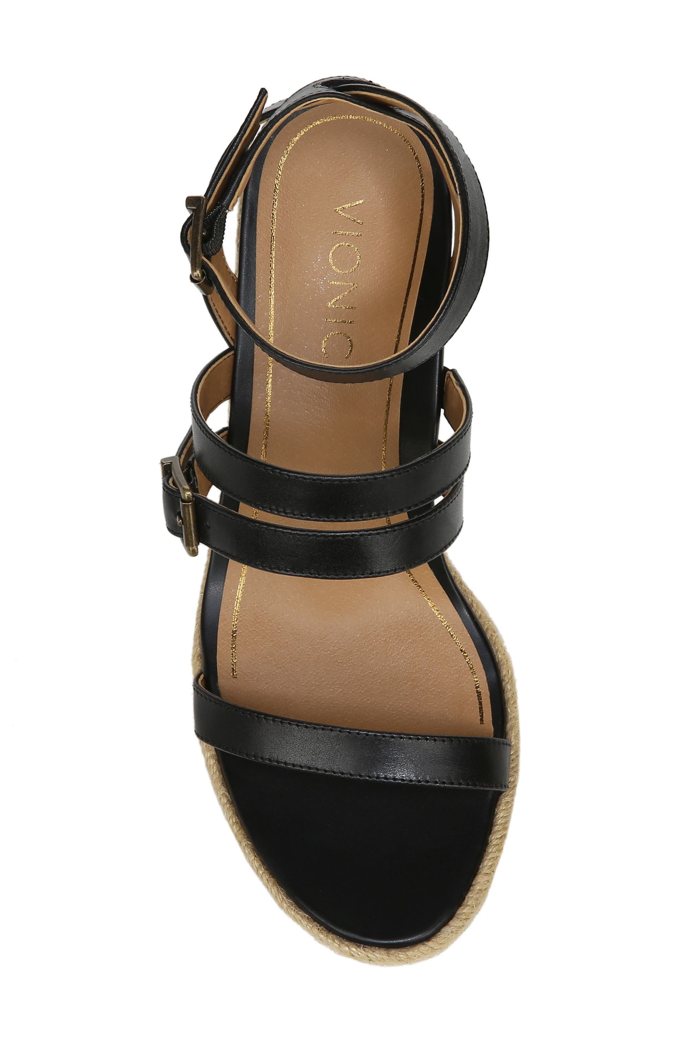 Vionic Sabina Ankle Strap Wedge Sandal, Alternate, color, 