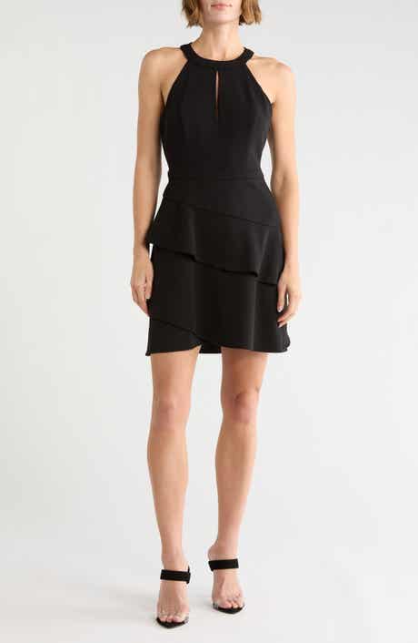 High Neck Tiered Minidress