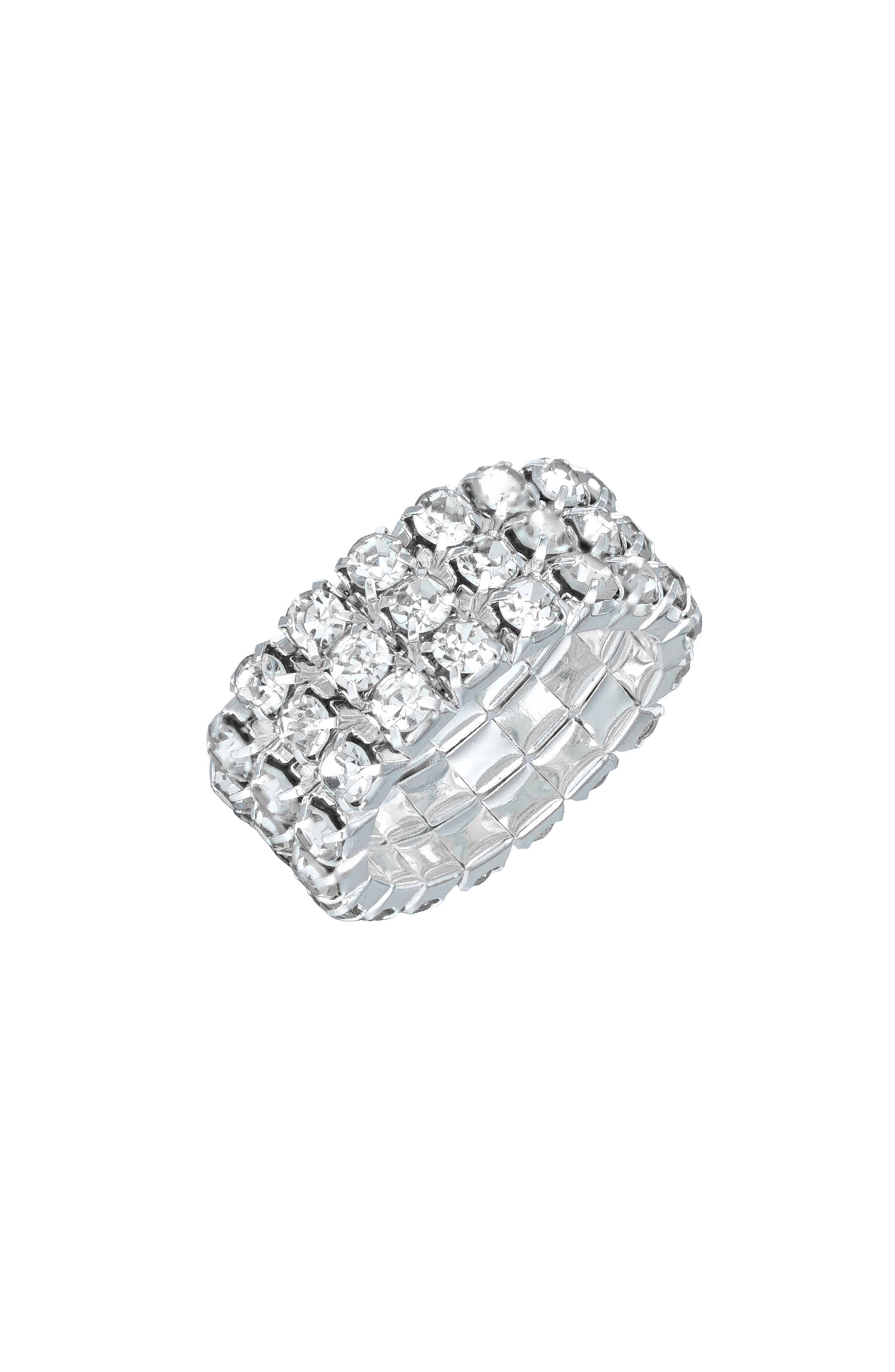Simulated Crystal Multirow Jewelry
