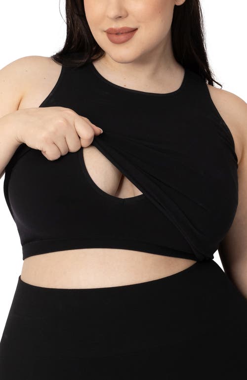 Kindred Bravely Busty Sublime Maternity & Nursing Longline Bra Top In Black