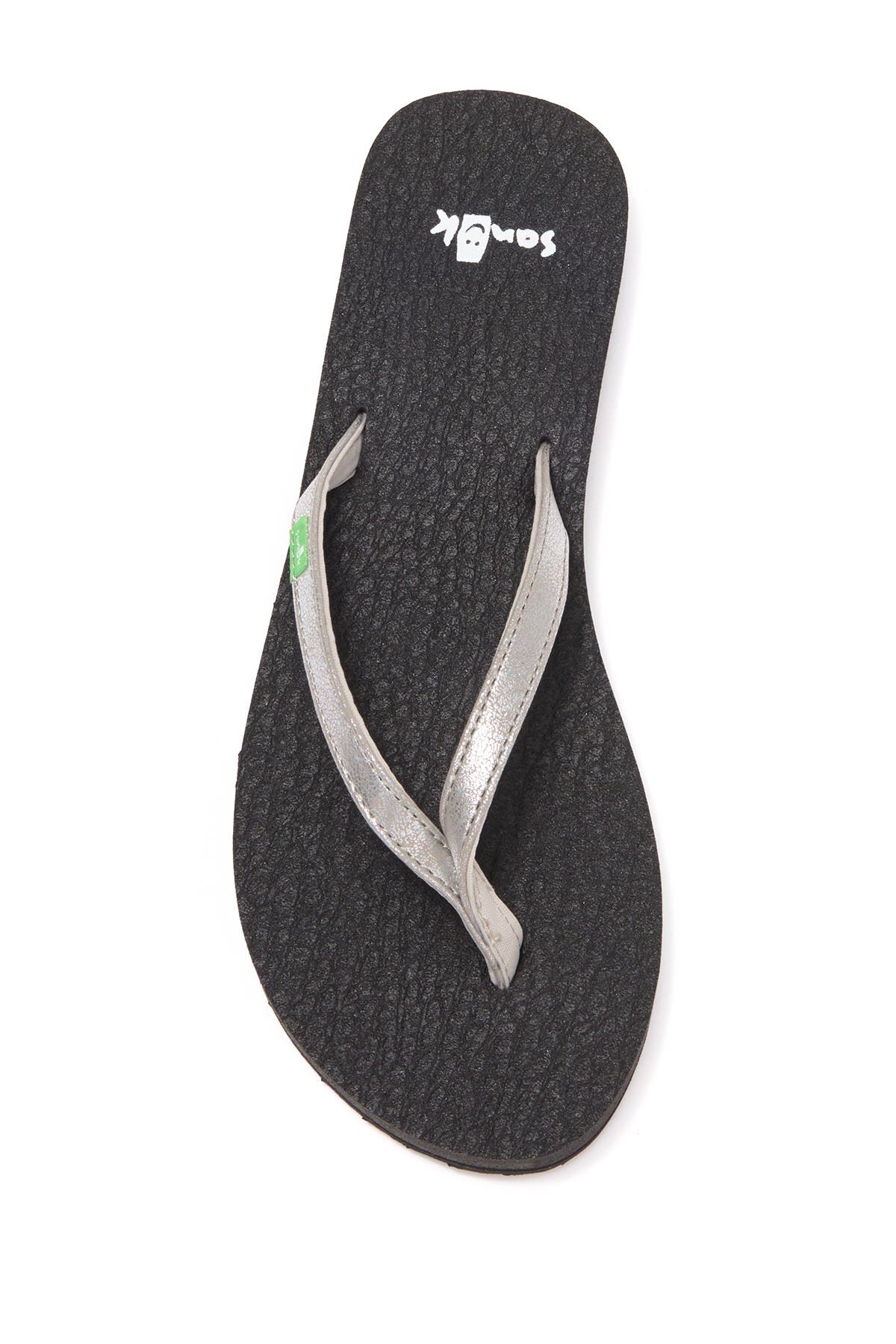 Sanuk Yoga Spree 4 Flip Flop Sandal, Alternate, color, Silver