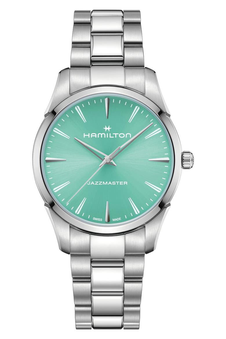 Jazzmaster Bracelet Watch, 40mm, Main, color, TURQUOISE