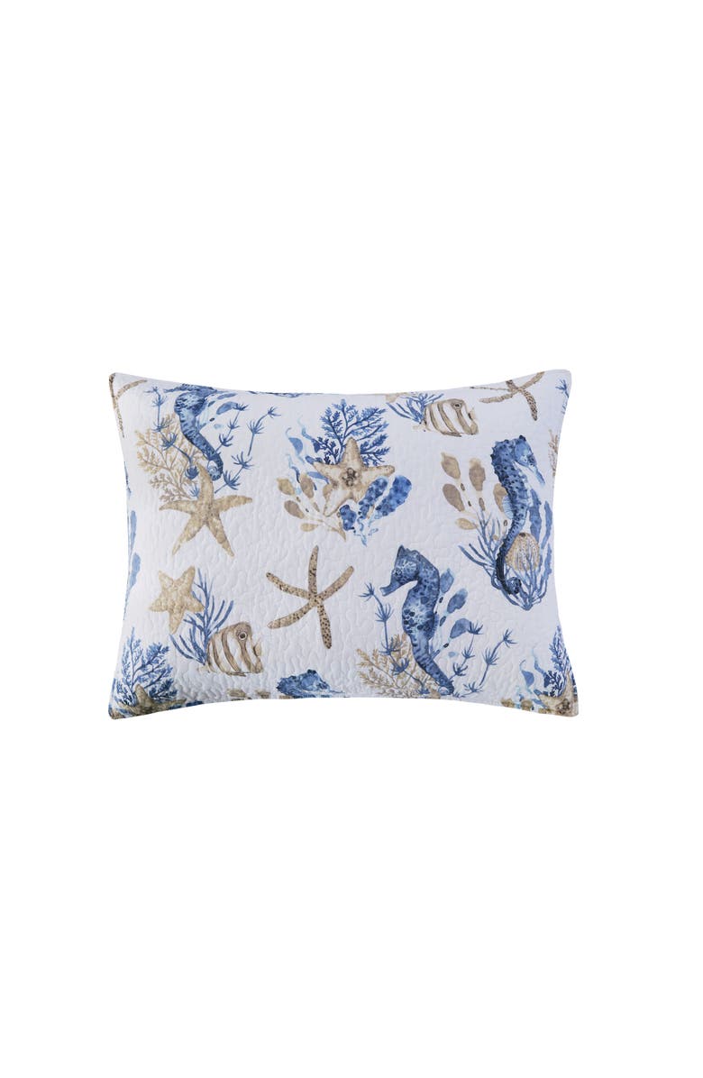 C&F Home Seahorse Sands Quilt Bedding Collection, Alternate, color, Blue