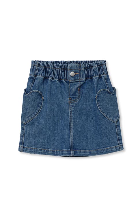 Girls Denim Skirt With Pockets