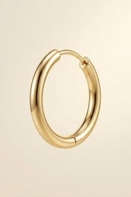 Forever & Always 14K Gold Hoop Single Earring