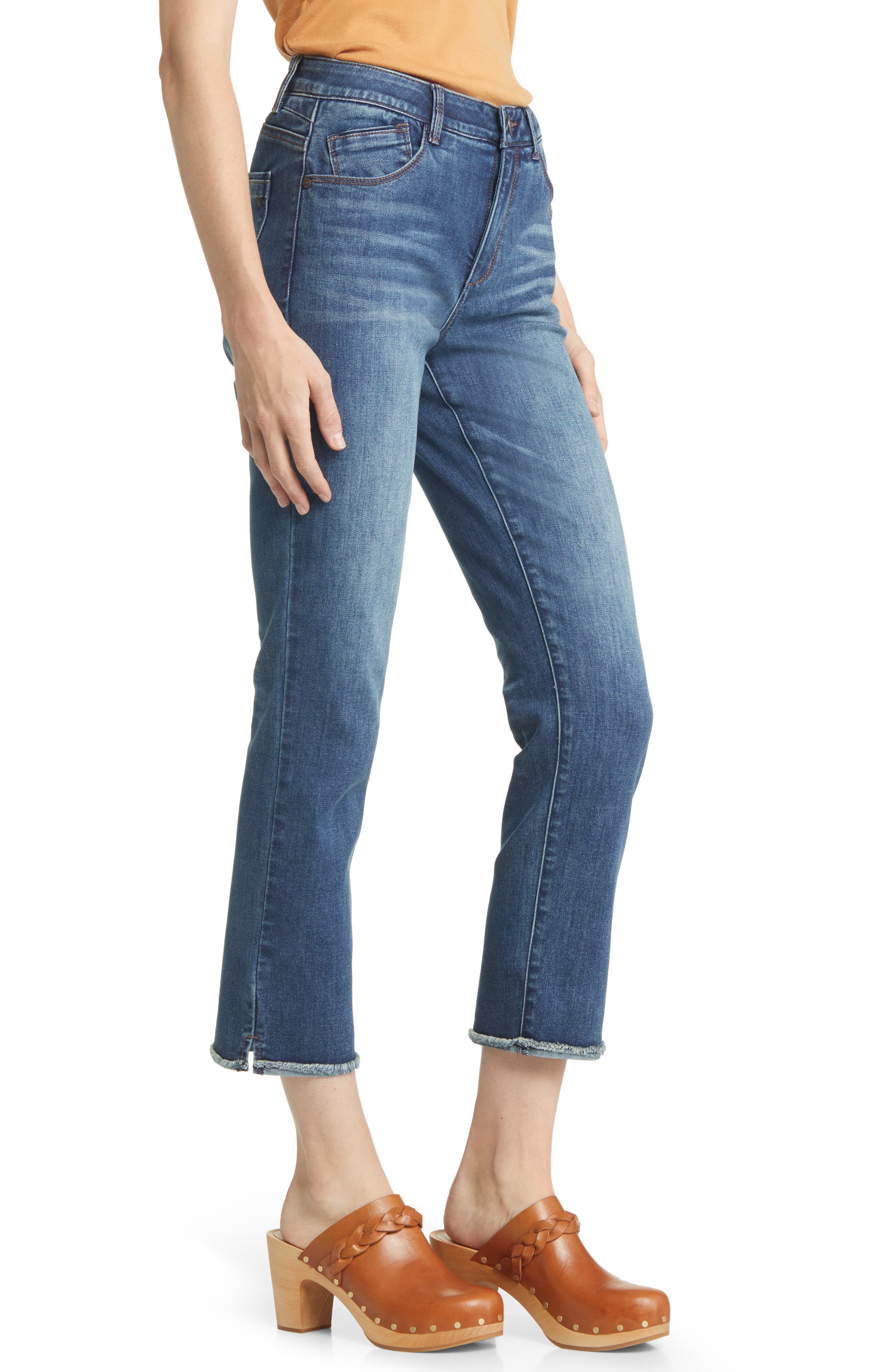 Wit & Wisdom 'Ab'Solution Raw Hem Straight Leg Jeans (Nordstrom ...