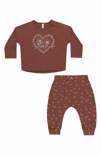 Rylee + Cru Relaxed Fit Cotton T-Shirt & Sweatpants Set