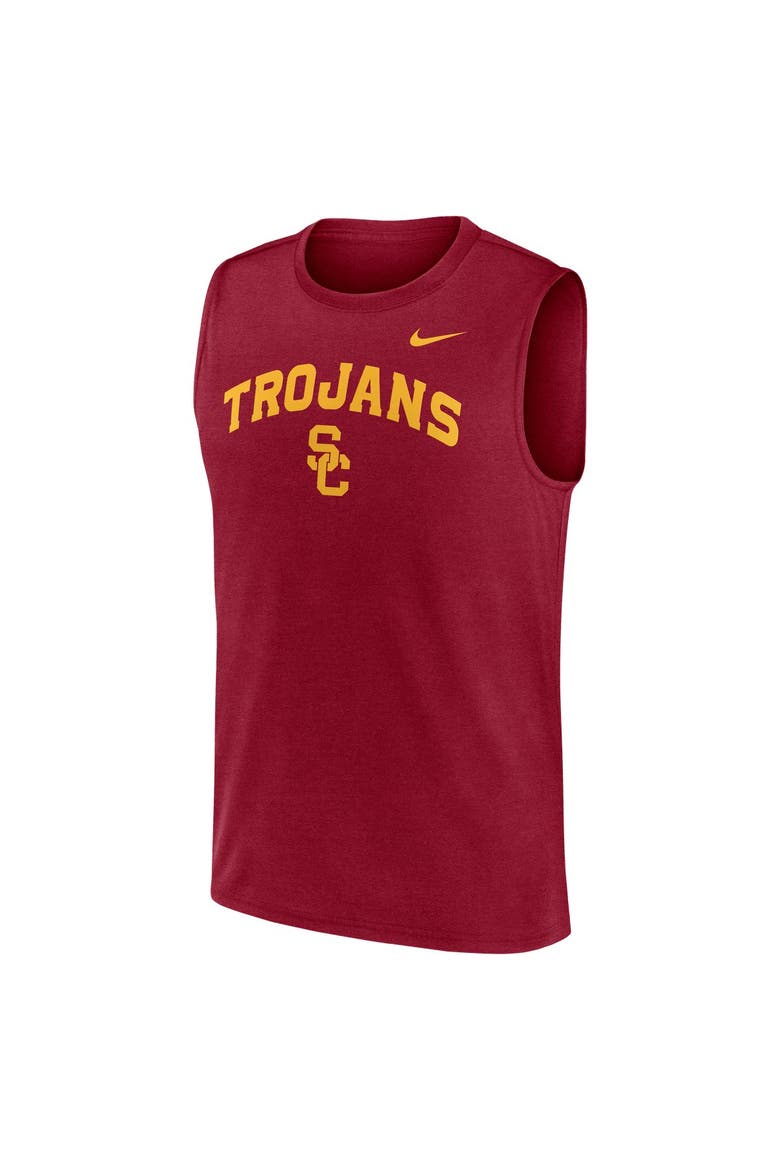 Men's Nike Cardinal USC Trojans Primetime Legend Arch Dri-FIT Muscle Tank Top, Alternate, color, Cardinal