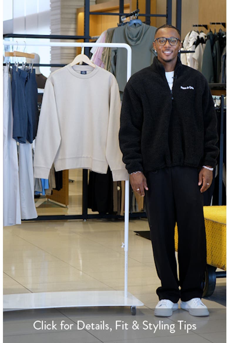 Regular Fit Cotton Blend Crewneck Sweatshirt video