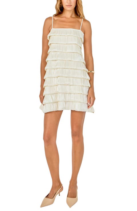 Tiered Bubble Minidress