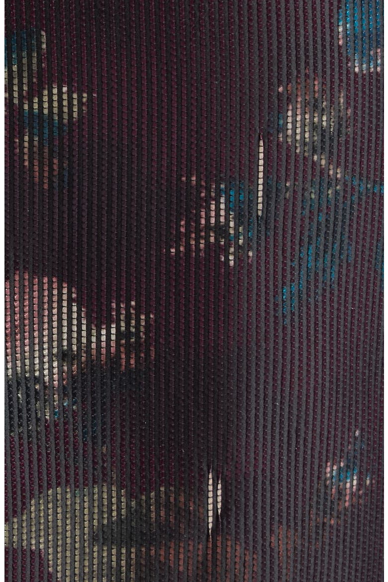 Floral Fringe Jacquard Dress, Alternate, color, FONTEYN ROSE BURGUNDY