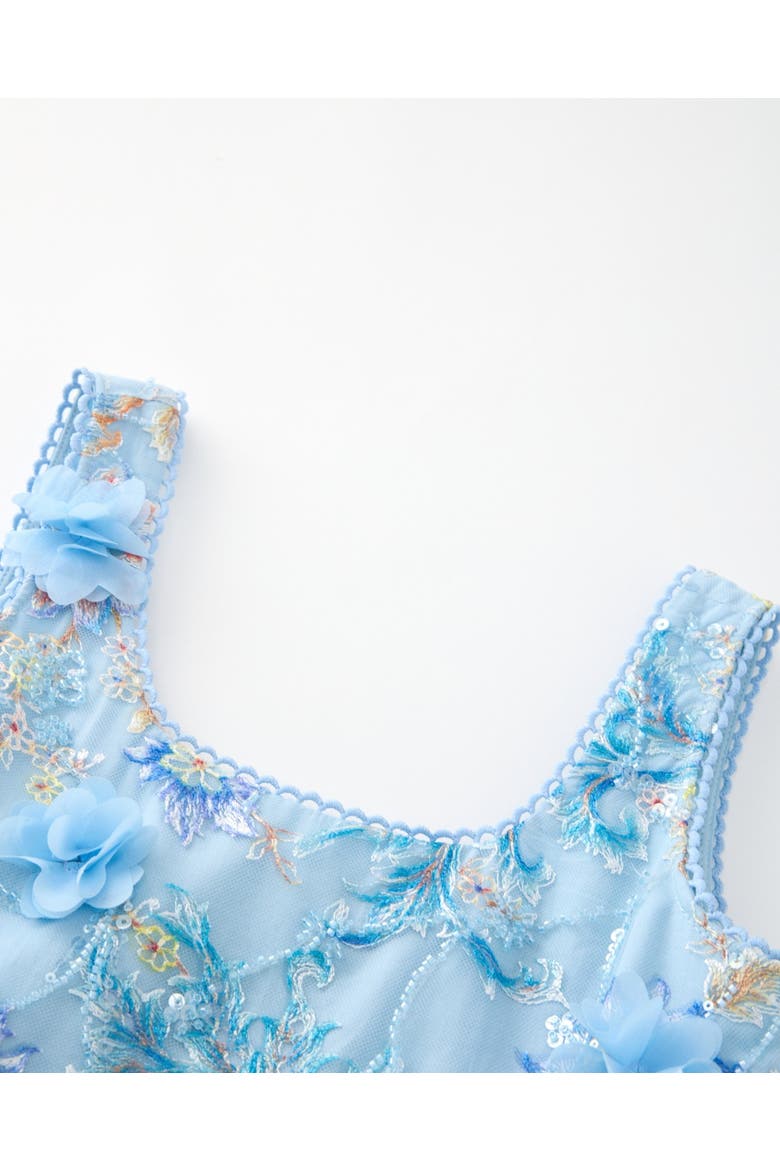 Caitlyn Embroidered Mini Dress, Alternate, color, Blue