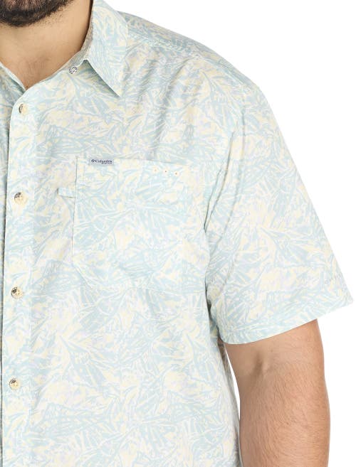 Columbia Big & Tall Super Slack Tide Camp Shirt In Lemon Wash