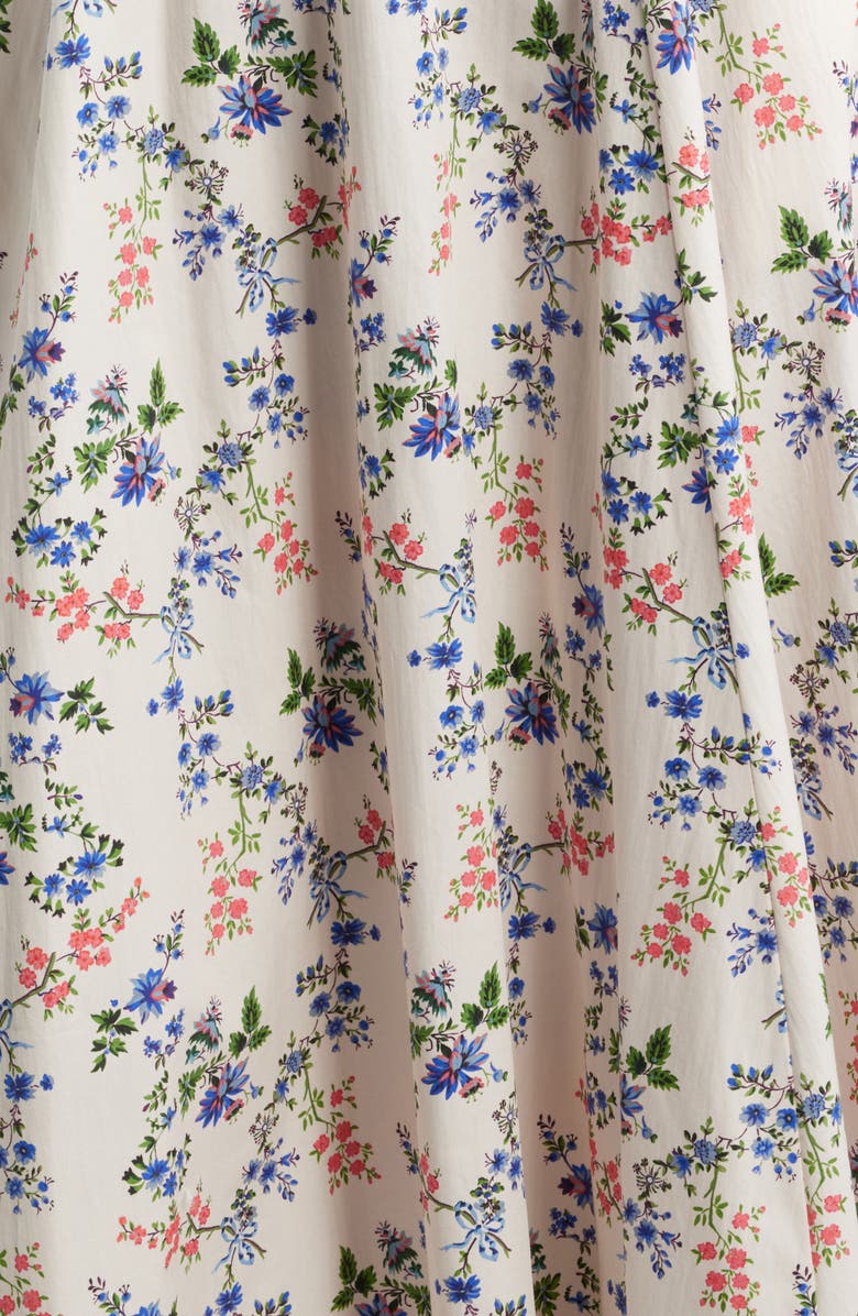 Hill House Home The Margot Midi Dress, Alternate, color, Scallop Bow Chintz Pink