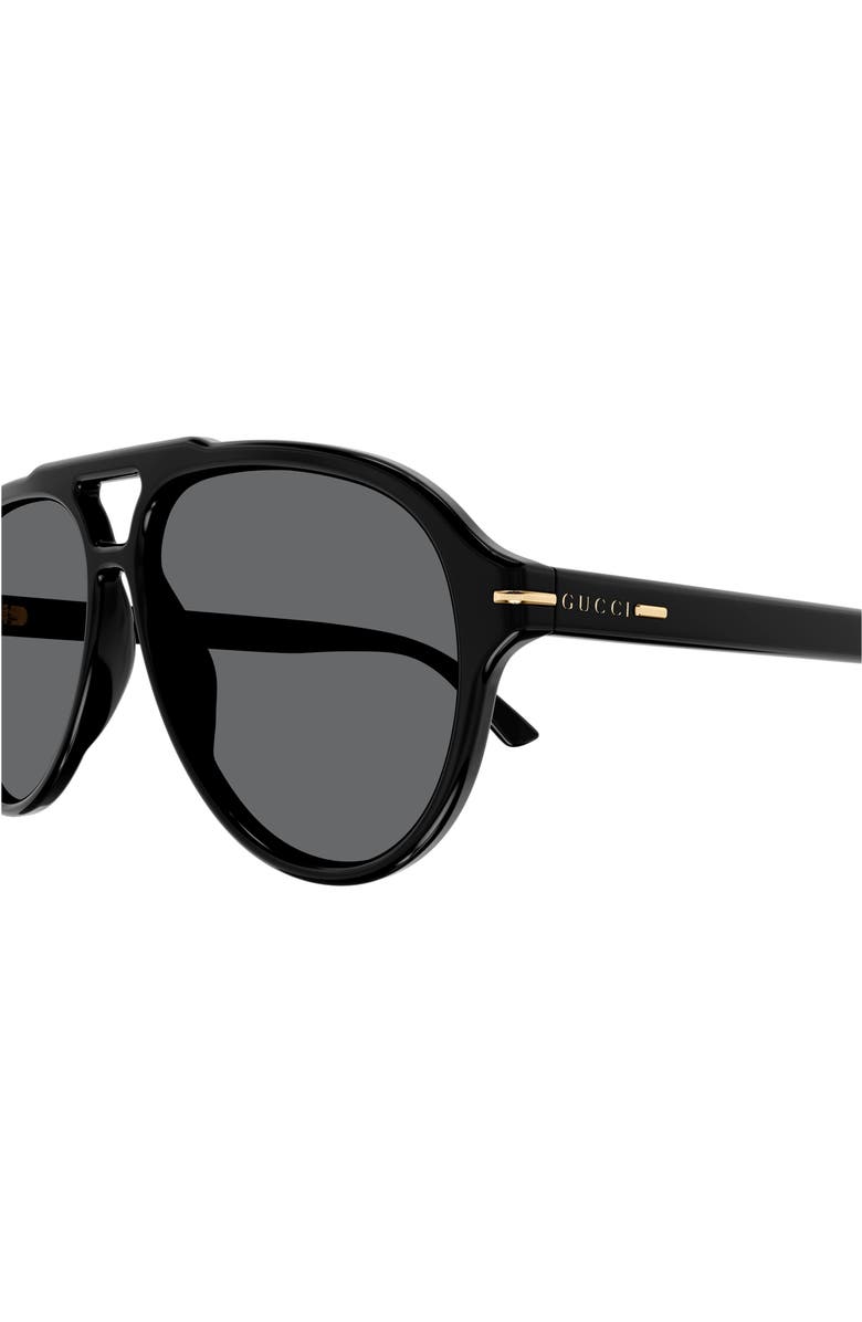 Gucci 58mm Aviator Sunglasses, Alternate, color,