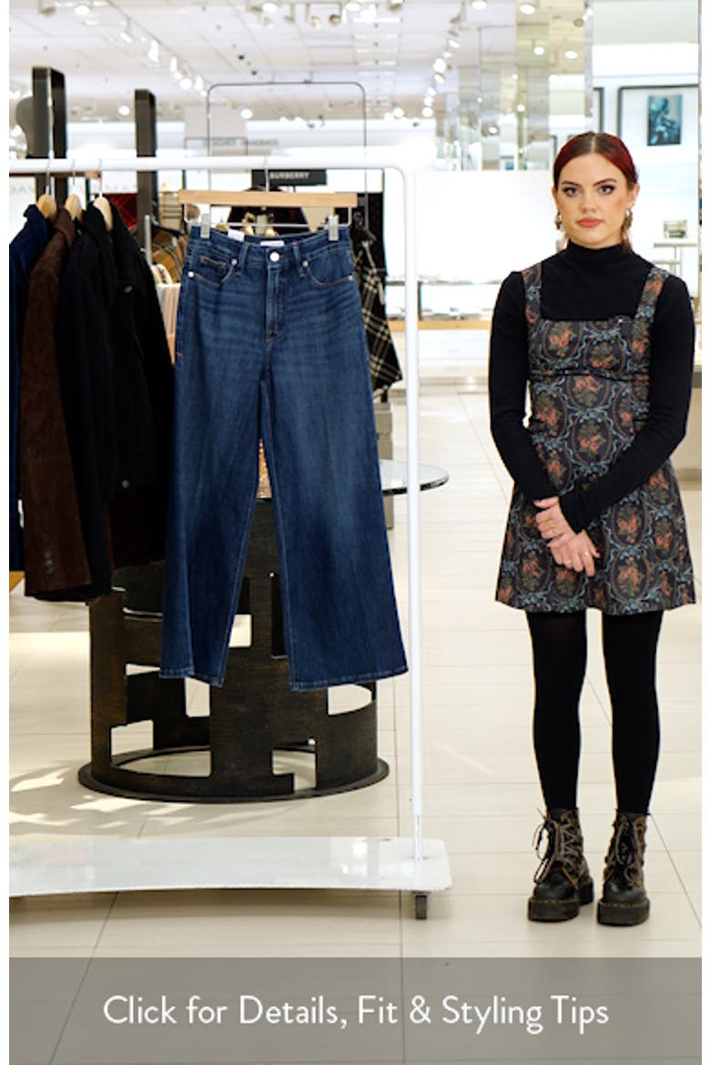 Soft-Tech Good Waist Crop Wide Leg Palazzo Jeans video