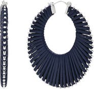 EYE CANDY LOS ANGELES Rafaella Wrapped Hoop Earrings