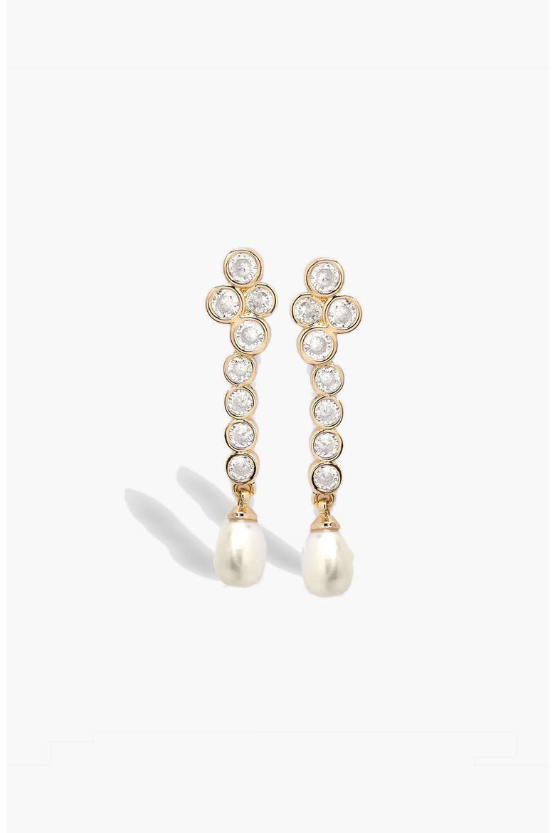 Drop Averi Crystal Earrings in Gold, Main, color, Gold