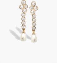 YOJ Drop Averi Crystal Earrings in Gold