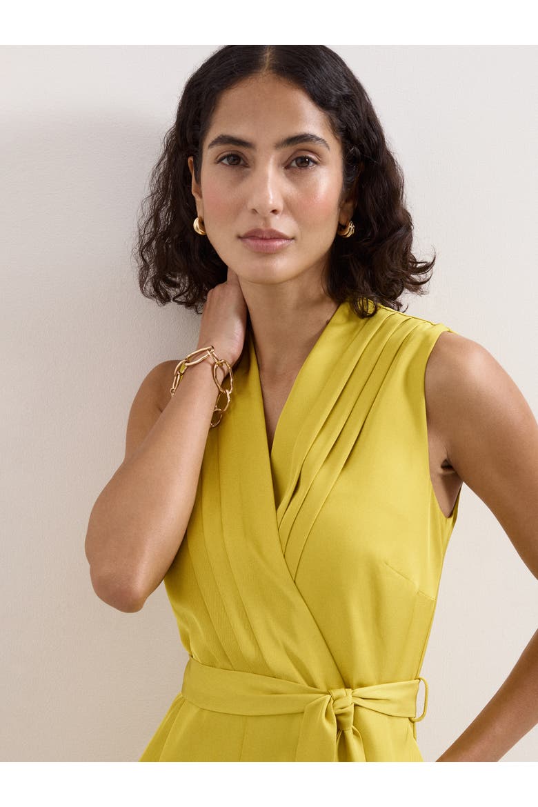 Taylor High-Waist Wrap Jumpsuit, Alternate, color, Yellow