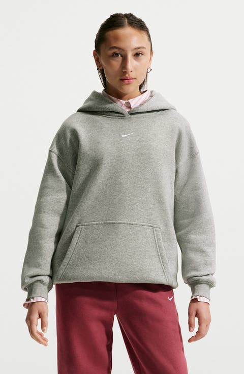 Kids' Sportswear Studio Oversize Fleece Hoodie