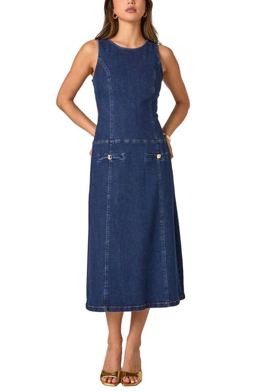 Endless Rose Sleeveless Denim Midi Dress
