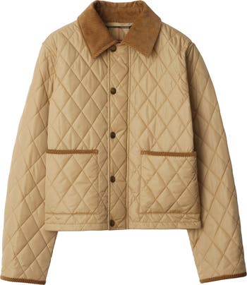 Burberry Cropped Quilted Nylon Jacket | Nordstrom