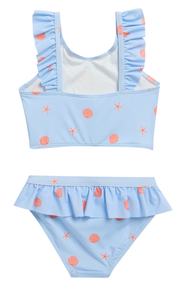MILES THE LABEL Kids' Ruffle Two-Piece Swimsuit, Alternate, color, Light Blue