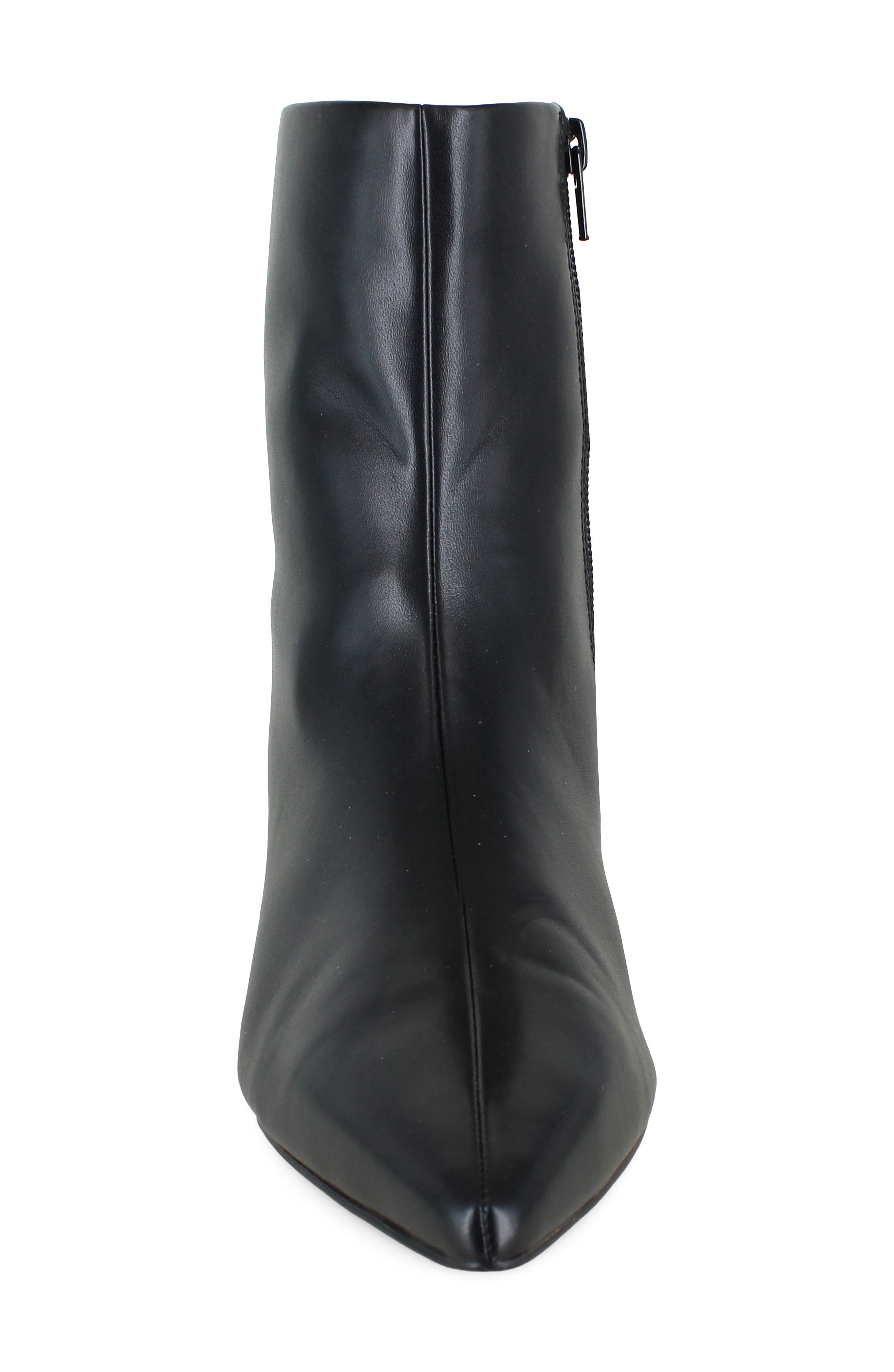 Billy Faux Leather Pointed Toe Bootie, Alternate, color, BLACK