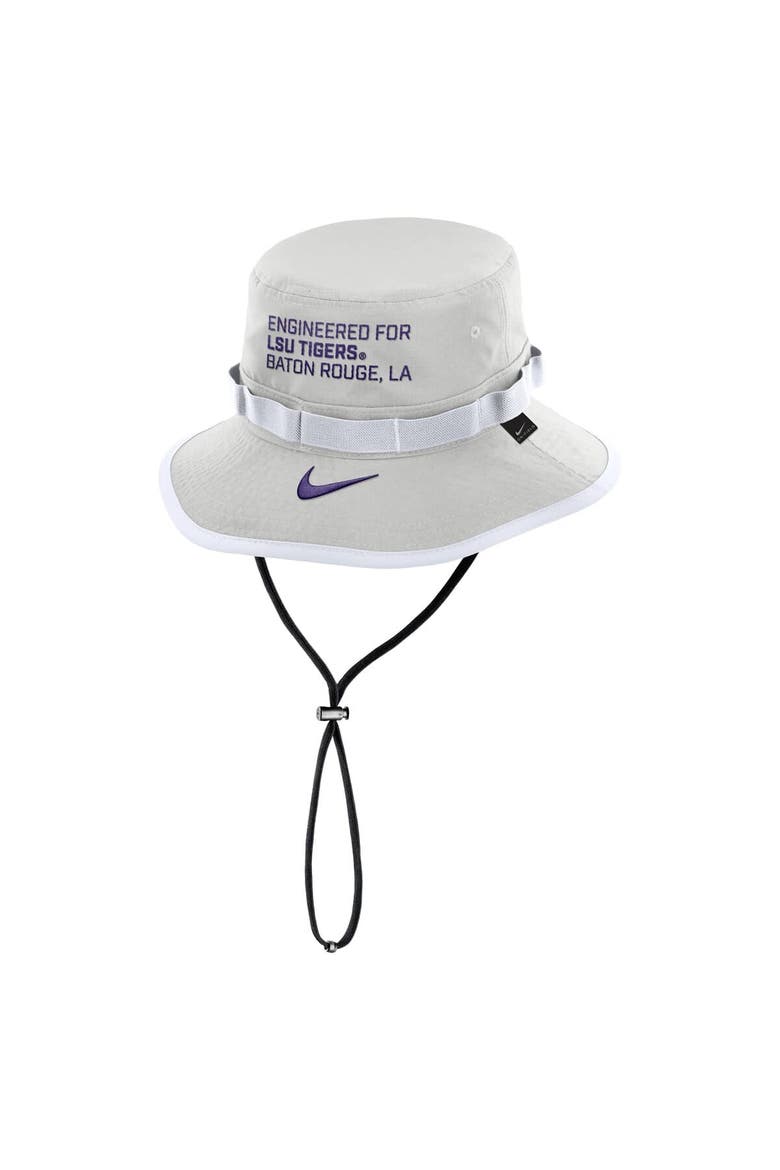 Men's Nike Gray LSU Tigers 2025 Sideline Apex Boonie Bucket Hat, Alternate, color, Gray