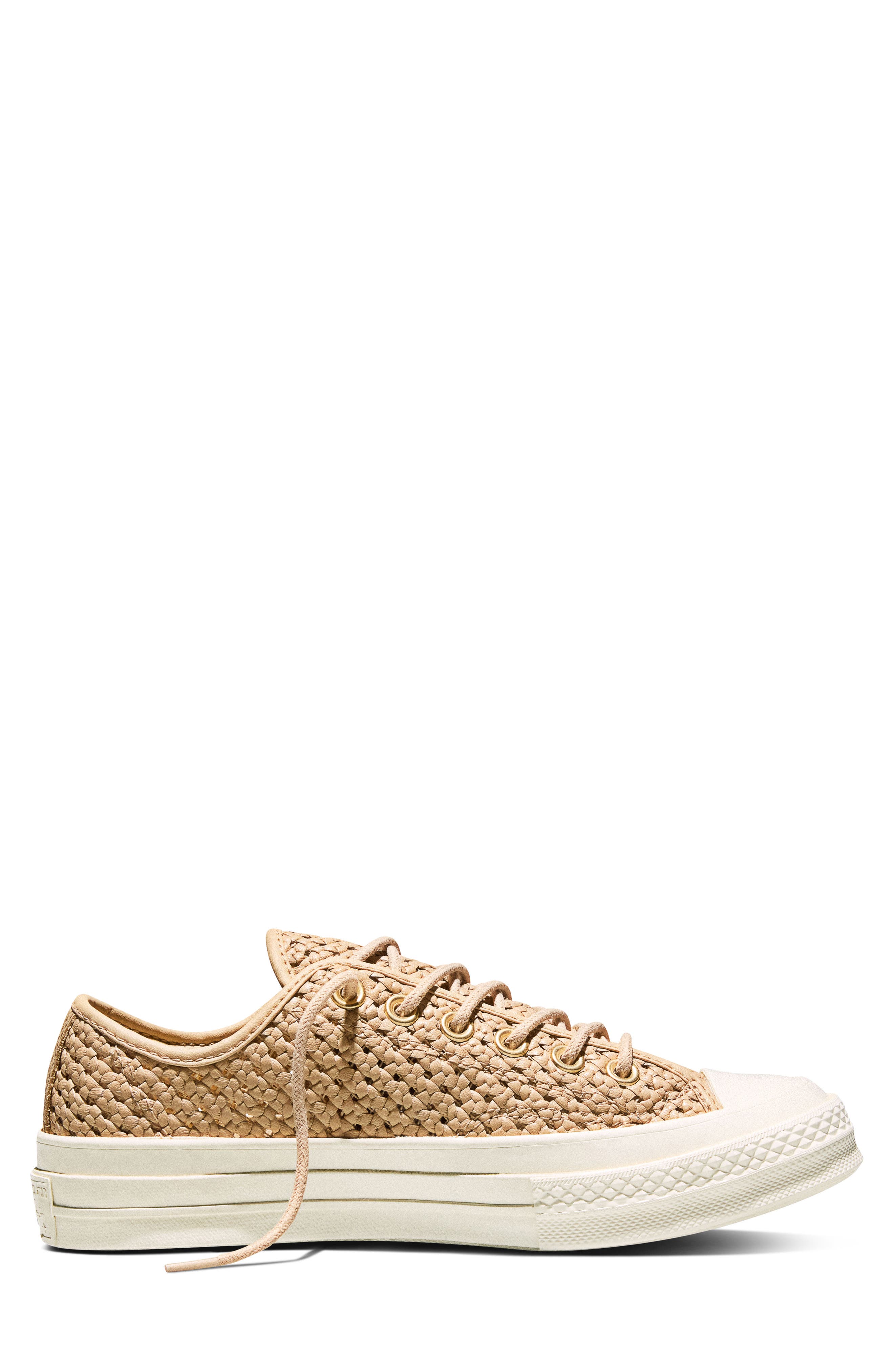 Converse Chuck 70 Woven Leather Low Top Sneaker, Alternate, color, 