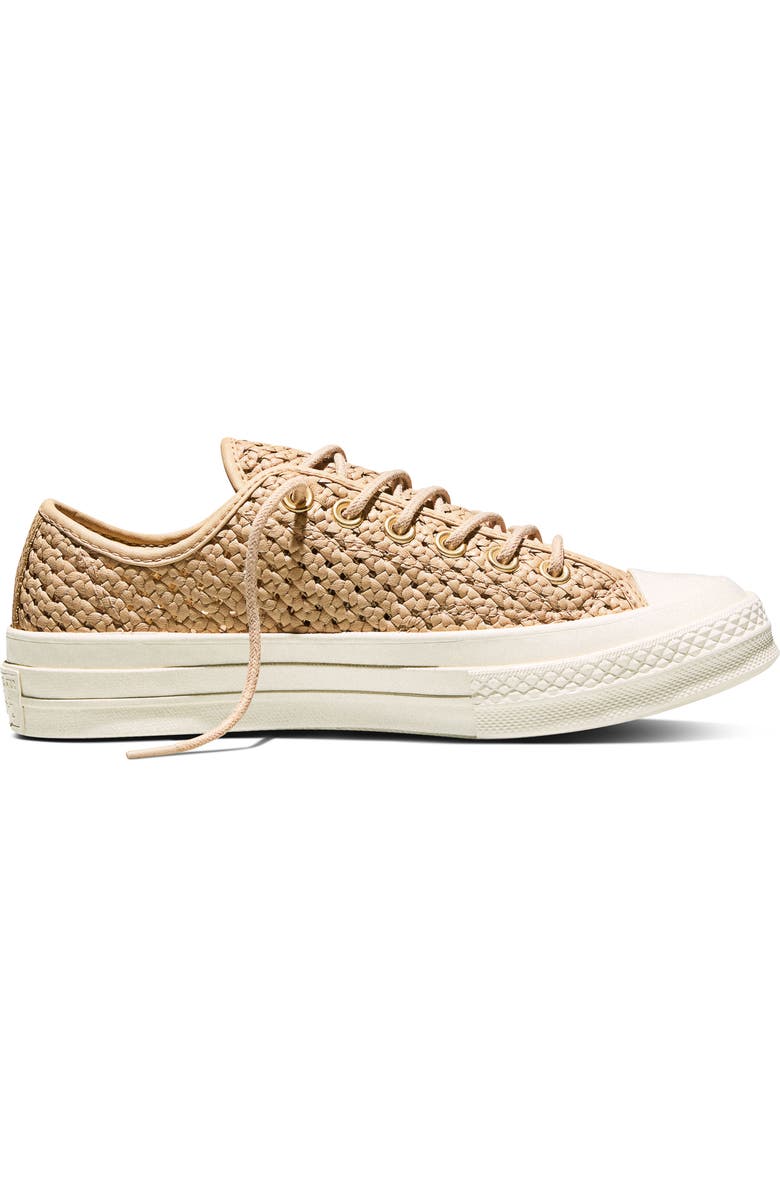Converse Chuck 70 Woven Leather Low Top Sneaker, Alternate, color,