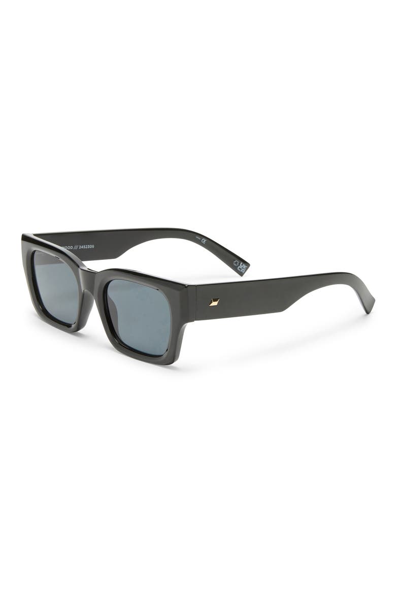 Shmood 52mm Rectangular Sunglasses, Alternate, color, BLACK