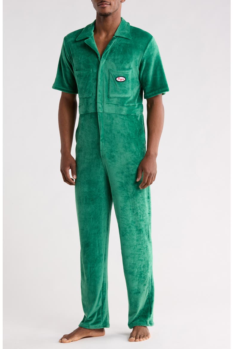 Short Sleeve Coveralls, Main, color, ABUNDANT GREEN