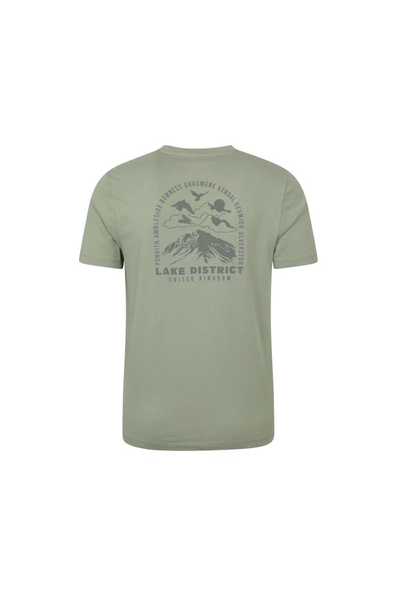 Lake District Back Print Short-Sleeved T-Shirt, Alternate, color, Khaki Green