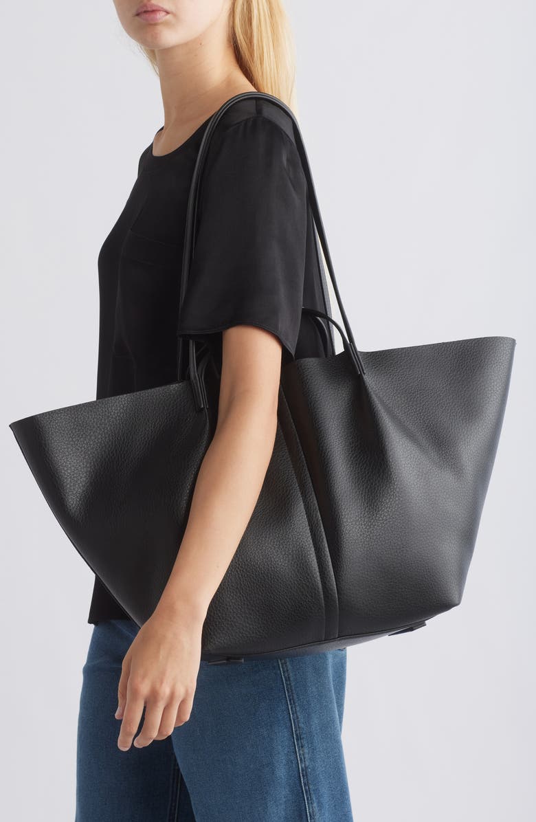 AllSaints Hannah Leather Tote, Alternate, color,