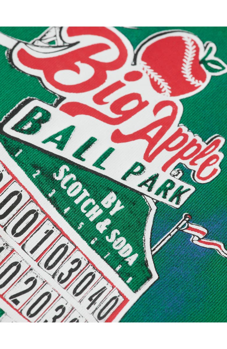 Scotch & Soda Kids' Baseball Organic Cotton Graphic T-Shirt, Alternate, color, 