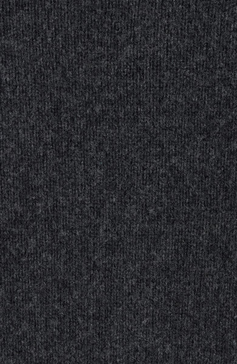 Jacquemus La Maille Castagna Short Sleeve Merino Wool & Cashmere Sweater, Alternate, color, Dark Grey