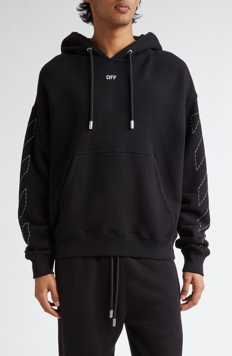 Mens black designer hoodie online