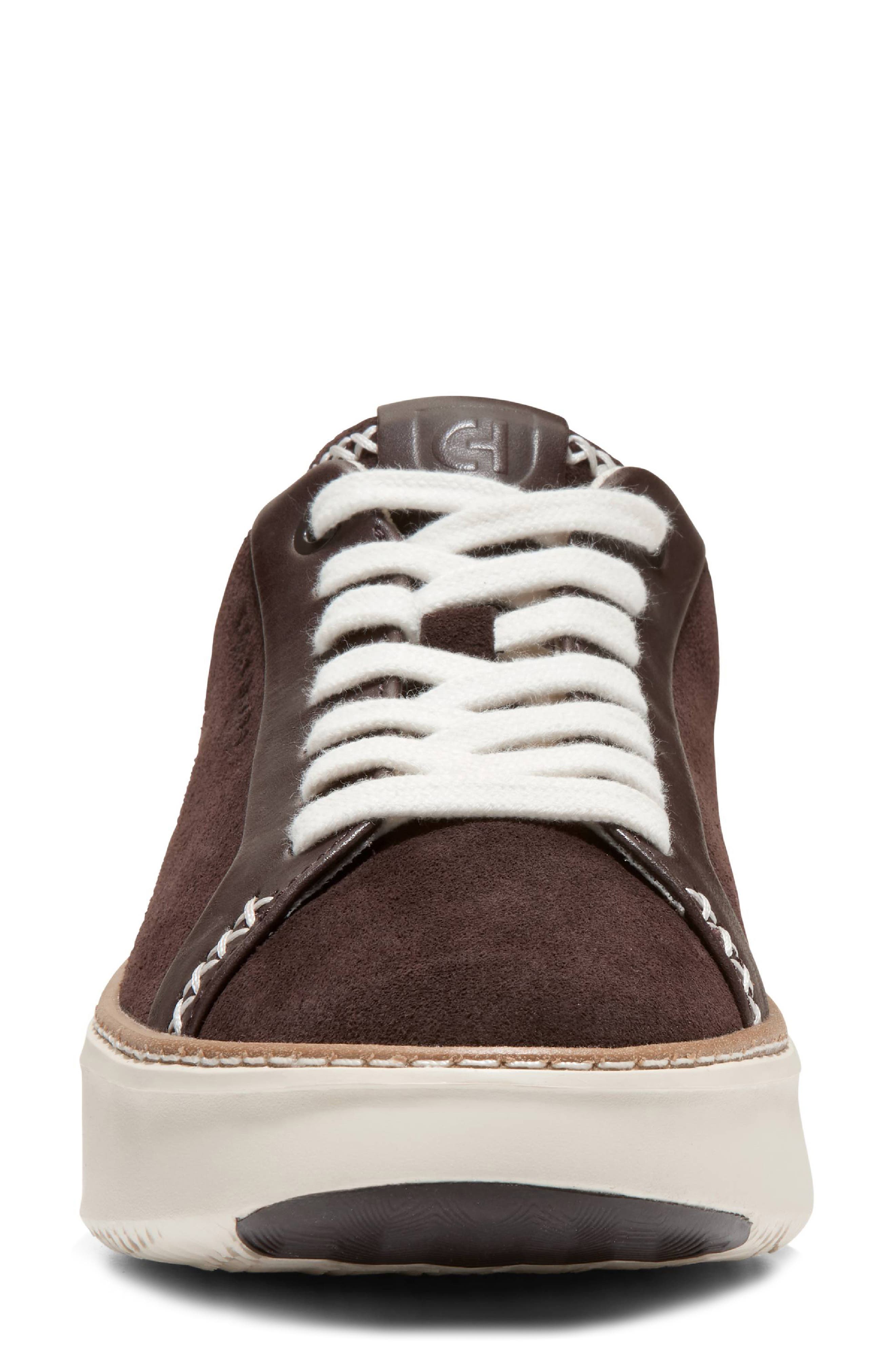 Cole Haan GrandPro Topspin Sneaker, Alternate, color, Dark Chocolate/ Ivory