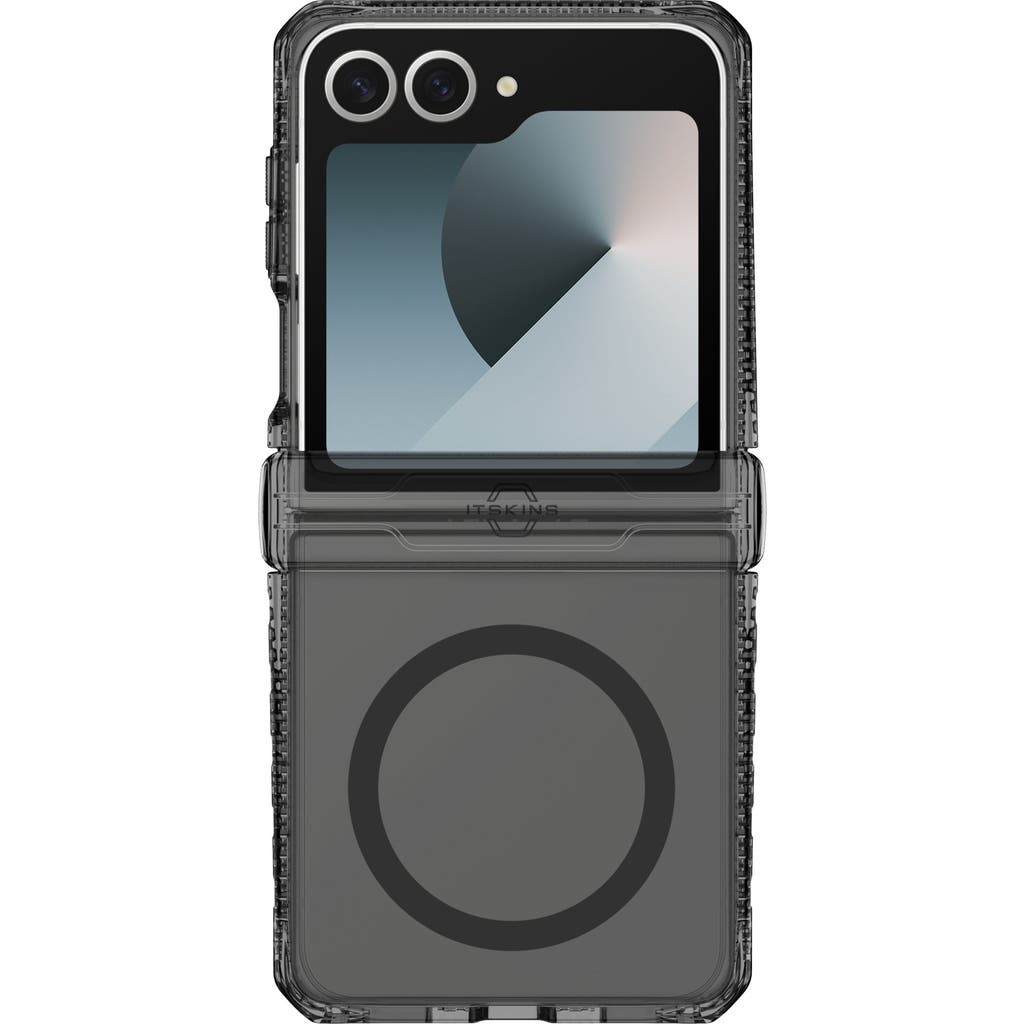 ITSkins Hybrid_R Clear Hinge MagSafe Case for Samsung Galaxy Z Flip7 in Black Multicolor at Nordstrom