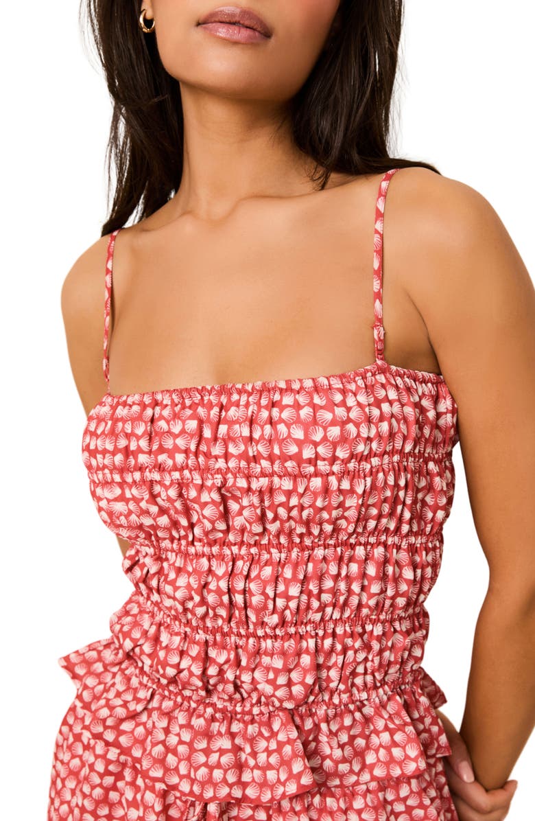 Solid & Striped The Delilah Print Camisole, Alternate, color, Shell Print