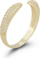 GLAZE JEWELRY Cubic Zirconia Claw Split Shank Ring