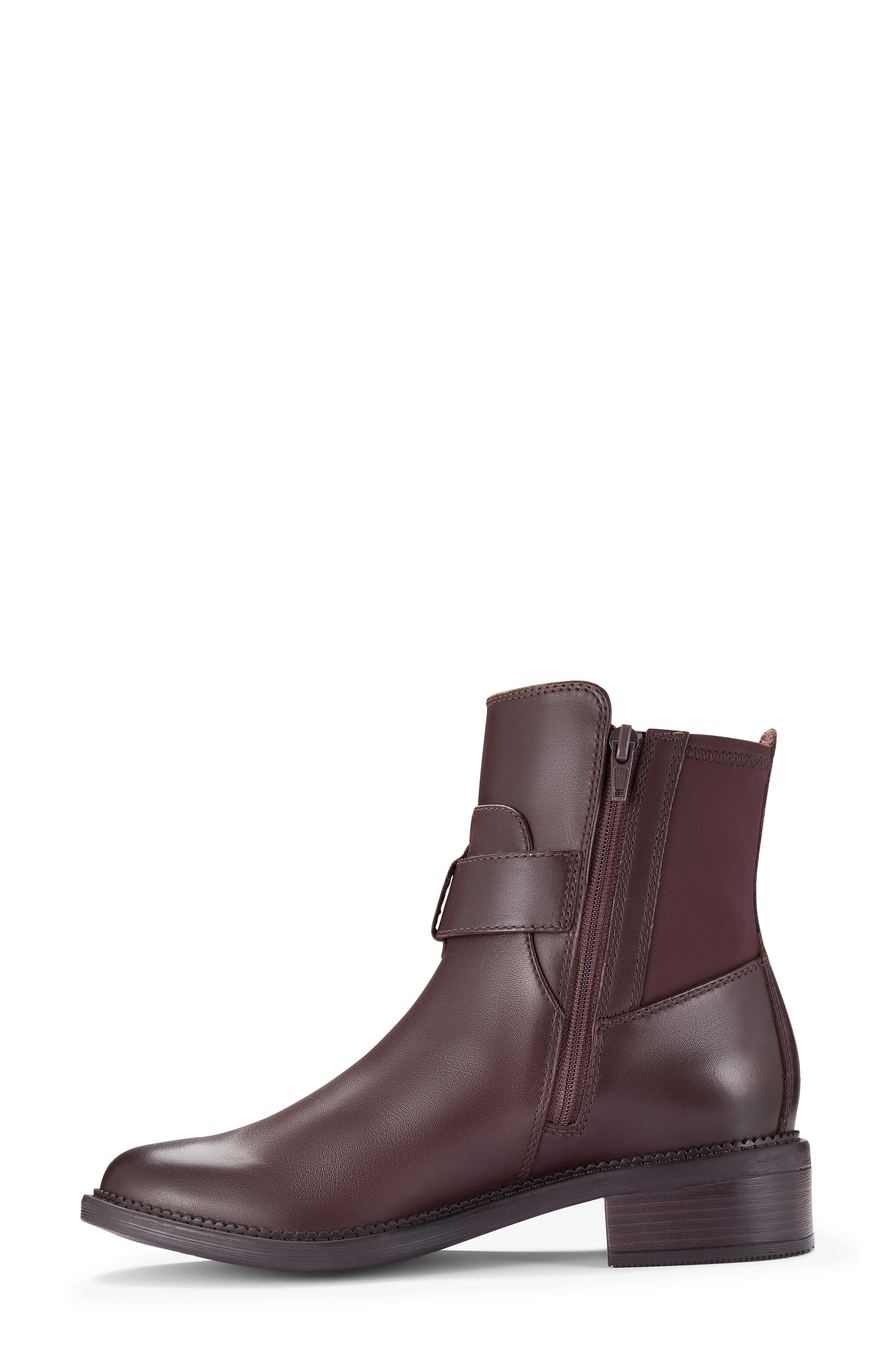 Maye Beth Leather Boot, Alternate, color, DARK BROWN LEA