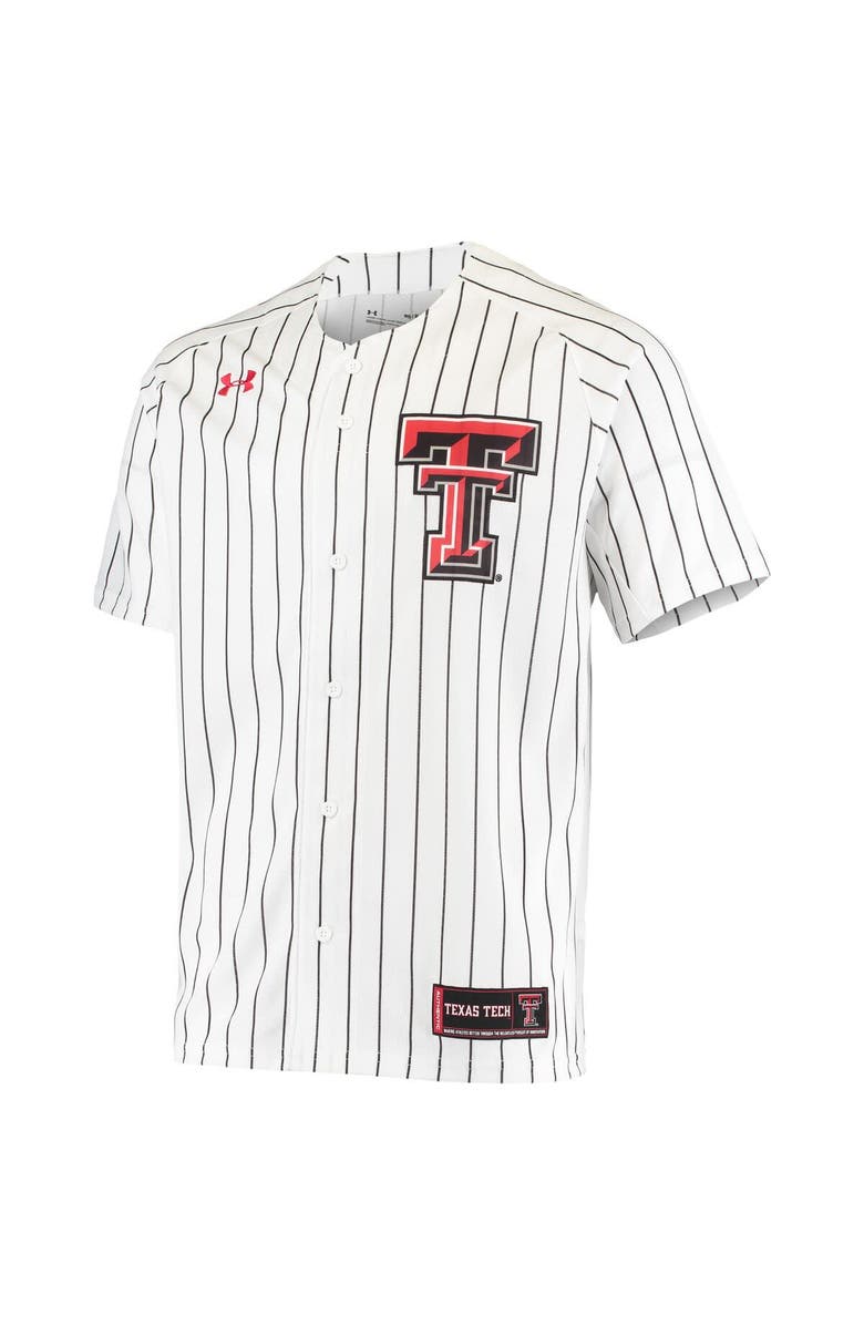 Under Armour Men's Under Armour White Texas Tech Red Raiders Replica Performance Baseball Jersey, Alternate, color, 